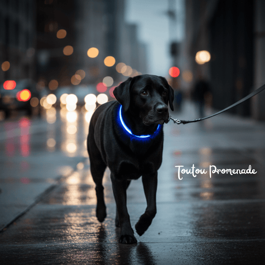 Collier lumineux pour chien : sécurité et conseils pour la nuit