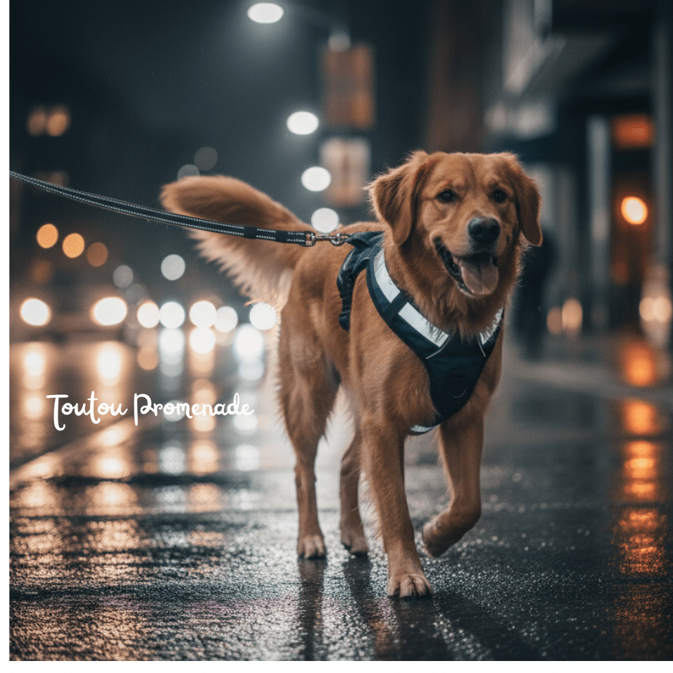 Harnais lumineux pour chien : maîtrise, contrôle et sécurité nocturne
