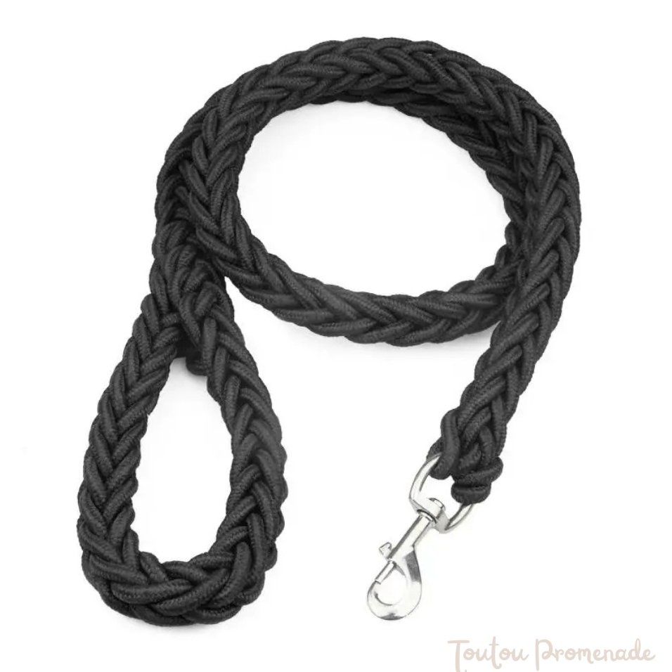 Laisse StrongHold ultra résistante en acier inoxydable pour chiens de grande taille avec poignée antidérapante