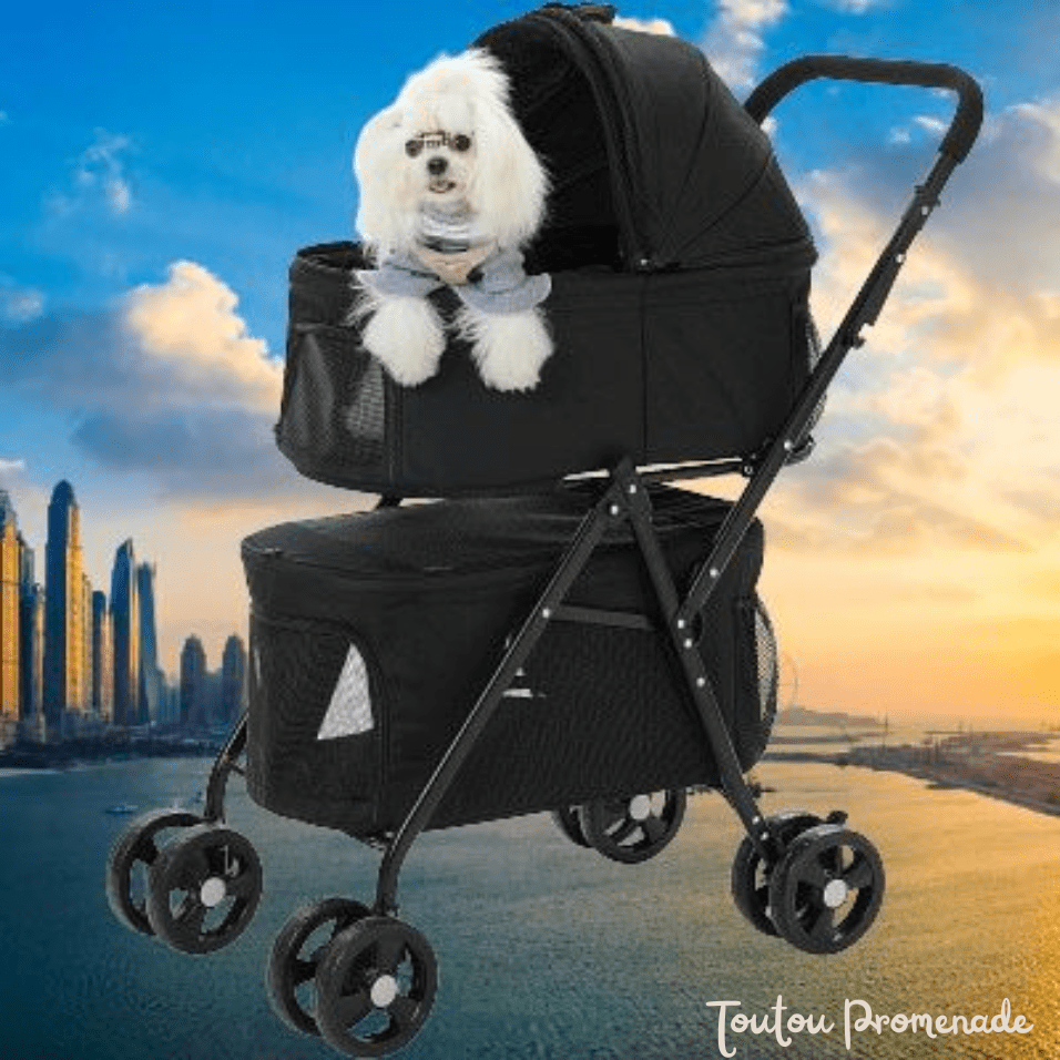 Poussette pour Chien - PetStroller™ - Noir