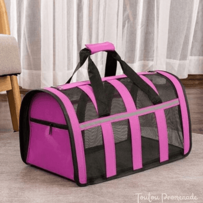 Sac de transport pour petit chien mauve couleur