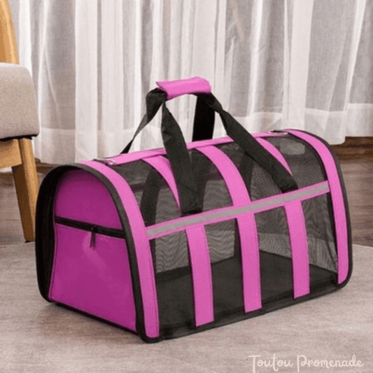 Sac de transport pour petit chien mauve couleur