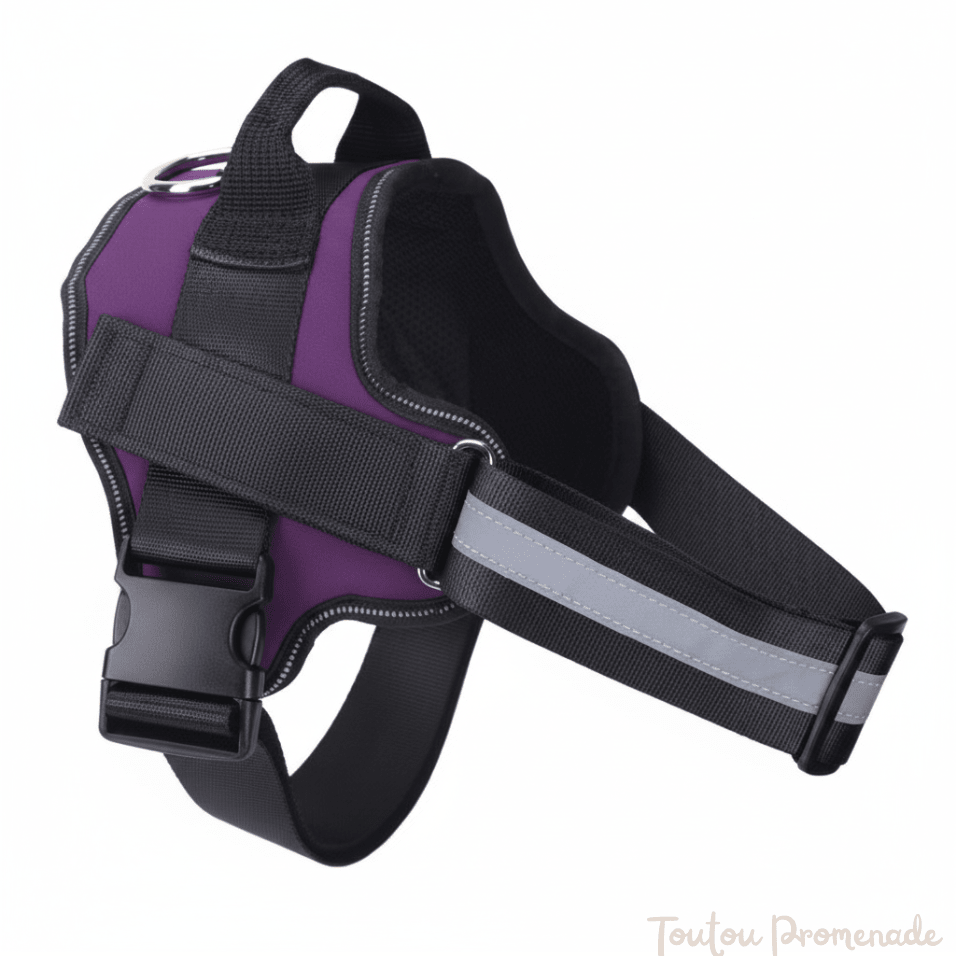 Harnais Chien Réfléchissant & Réglable | SafeWalk Pro