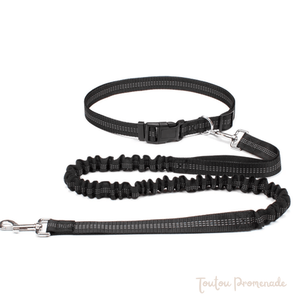 laisse main libre noir