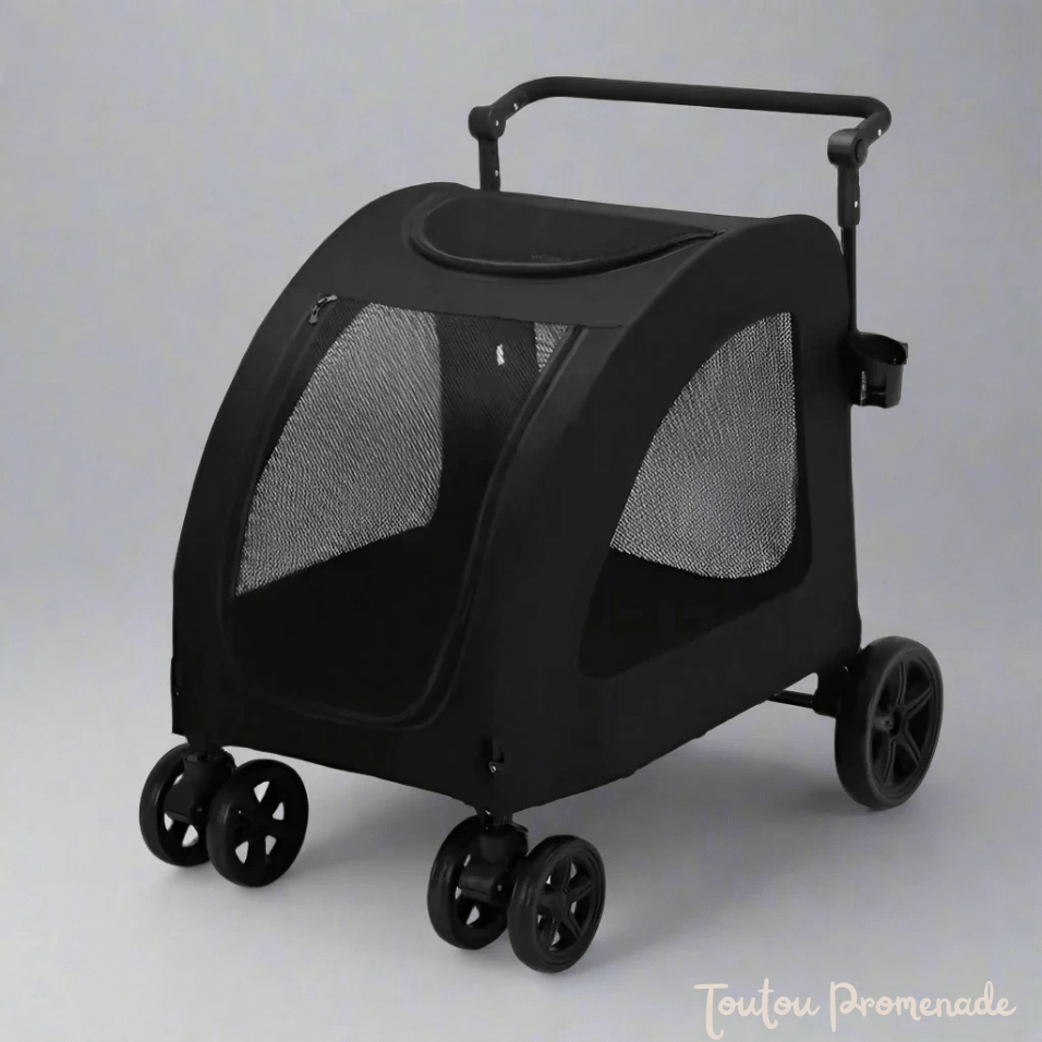 Poussette StrollyPet confortable et ventilé pour chien 