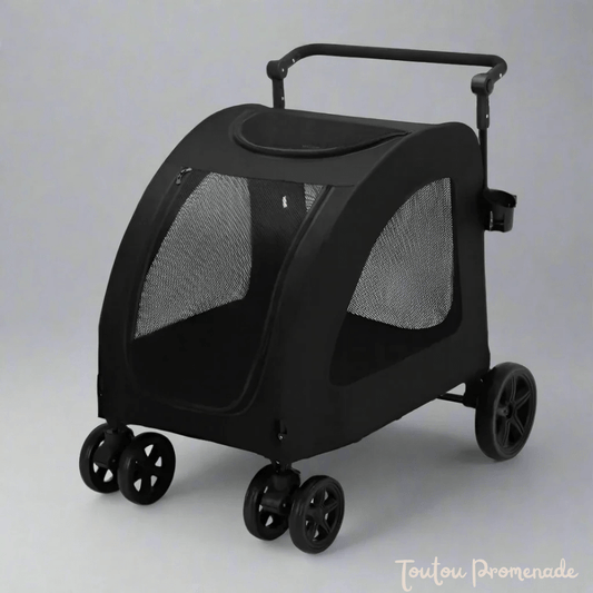 Poussette StrollyPet confortable et ventilé pour chien 
