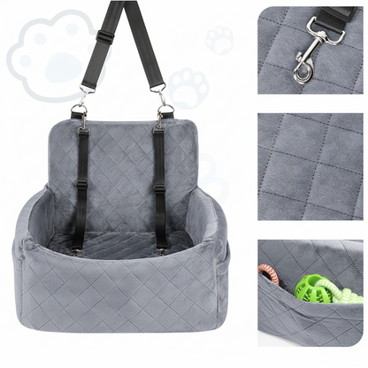Siège Auto Luxe pour Chien | LuxSeat Pro