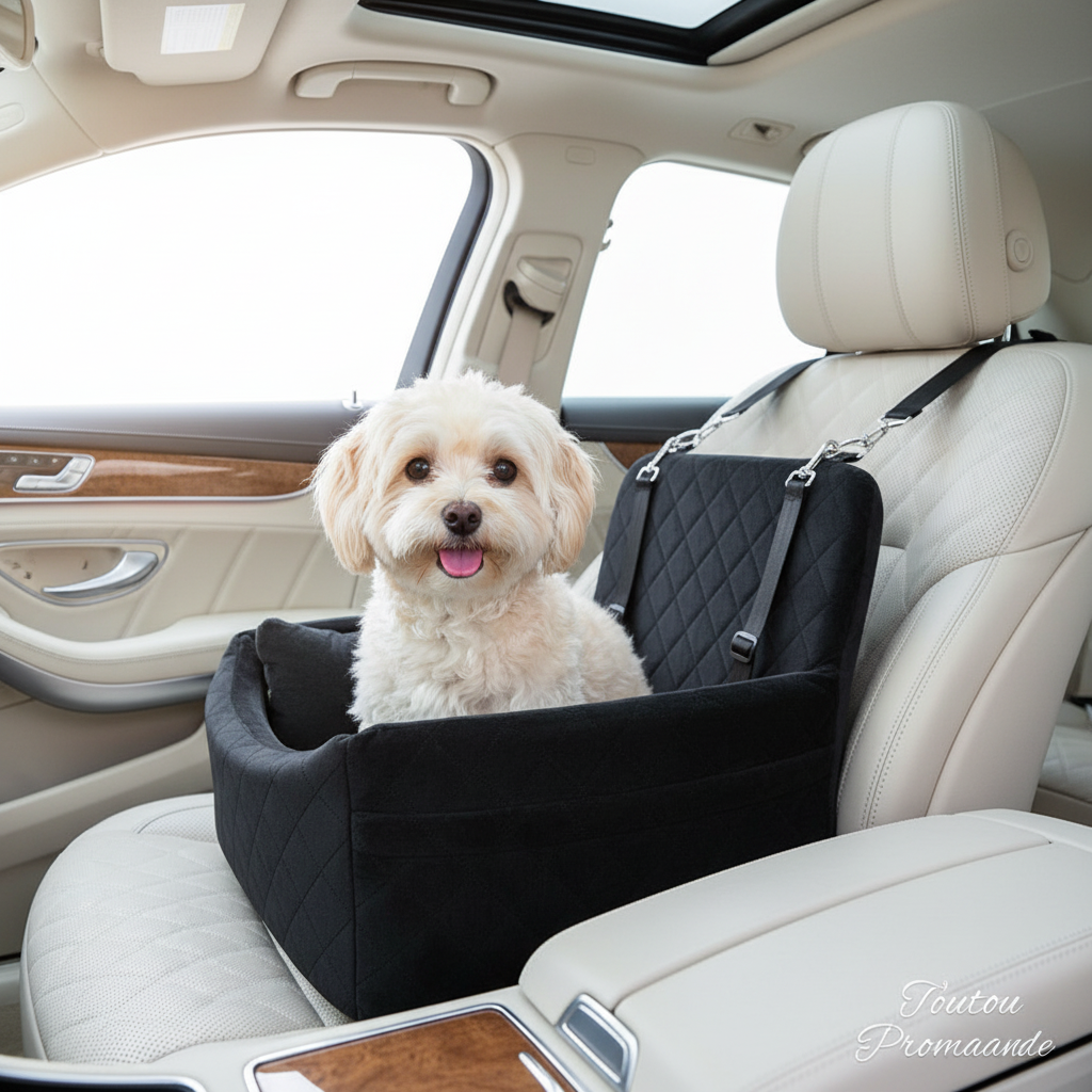 Siège Auto Luxe pour Chien | LuxSeat Pro