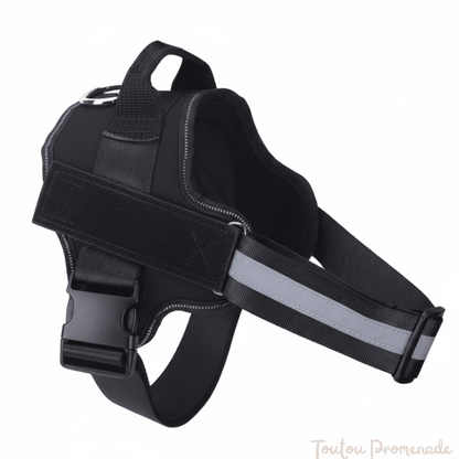 Harnais Chien Réfléchissant & Réglable | SafeWalk Pro